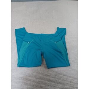 Hylete Pants Womens XL Blue Athletic Compression Workout‎ Leggings 25'' Inseam